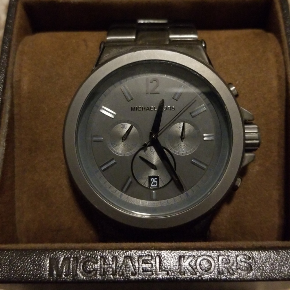 Gunmetal michael Kors watch